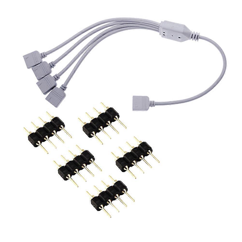 Splitter Connector Cable for Rgb LED Strip LED Cable Extension 2Pcs
