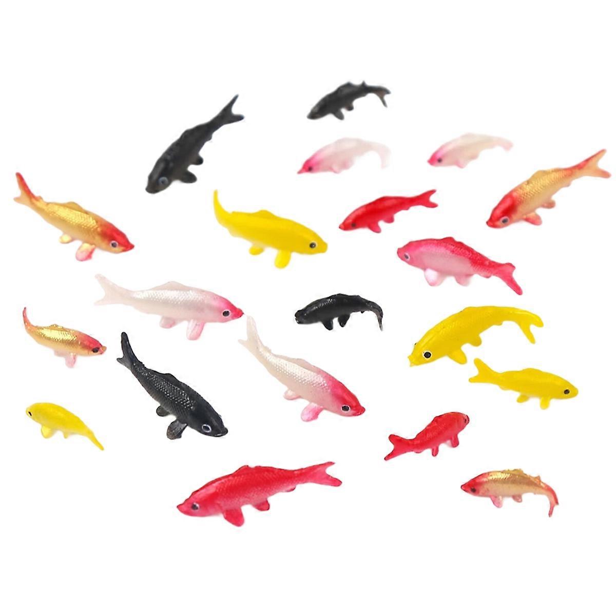 50Pc Mini Carp Ornaments DIY Decorative Goldfish Ornaments Mini Carp Model Suitable for DIY Fish Tan