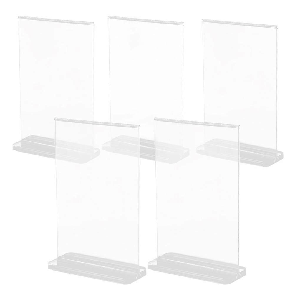 Durable Acrylic Sign Holder for Tabletop Display Use 20Pcs