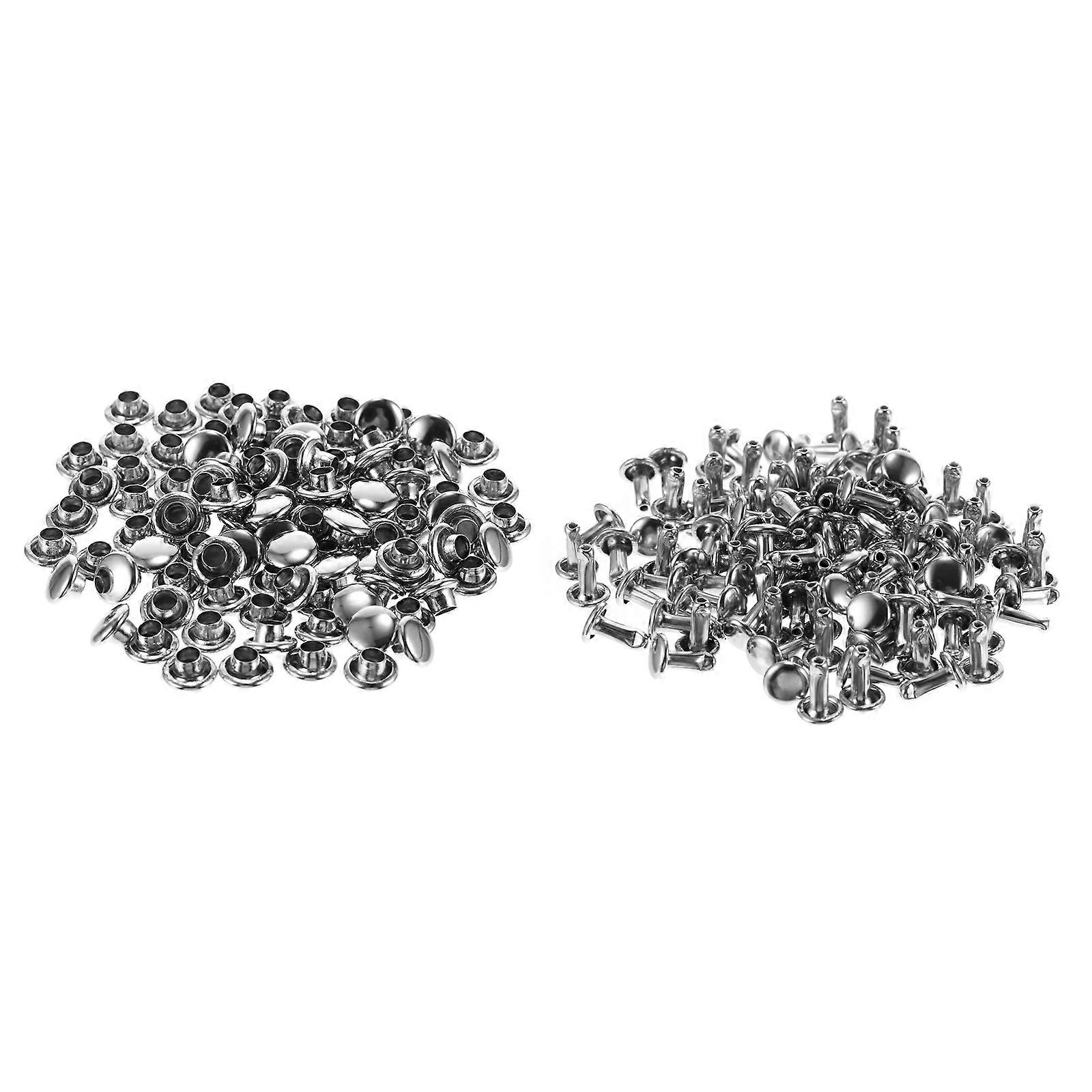 Double-Sided Rivets Craft Rivet for DIY Repair 100Sets
