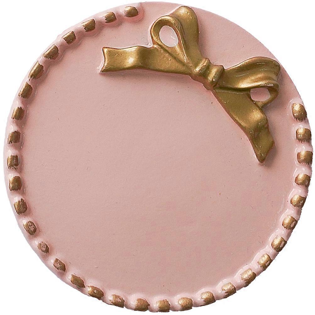 Decorative Pink Candle Tray Round Candle Holder Tray for Table Centerpiece 3Pcs