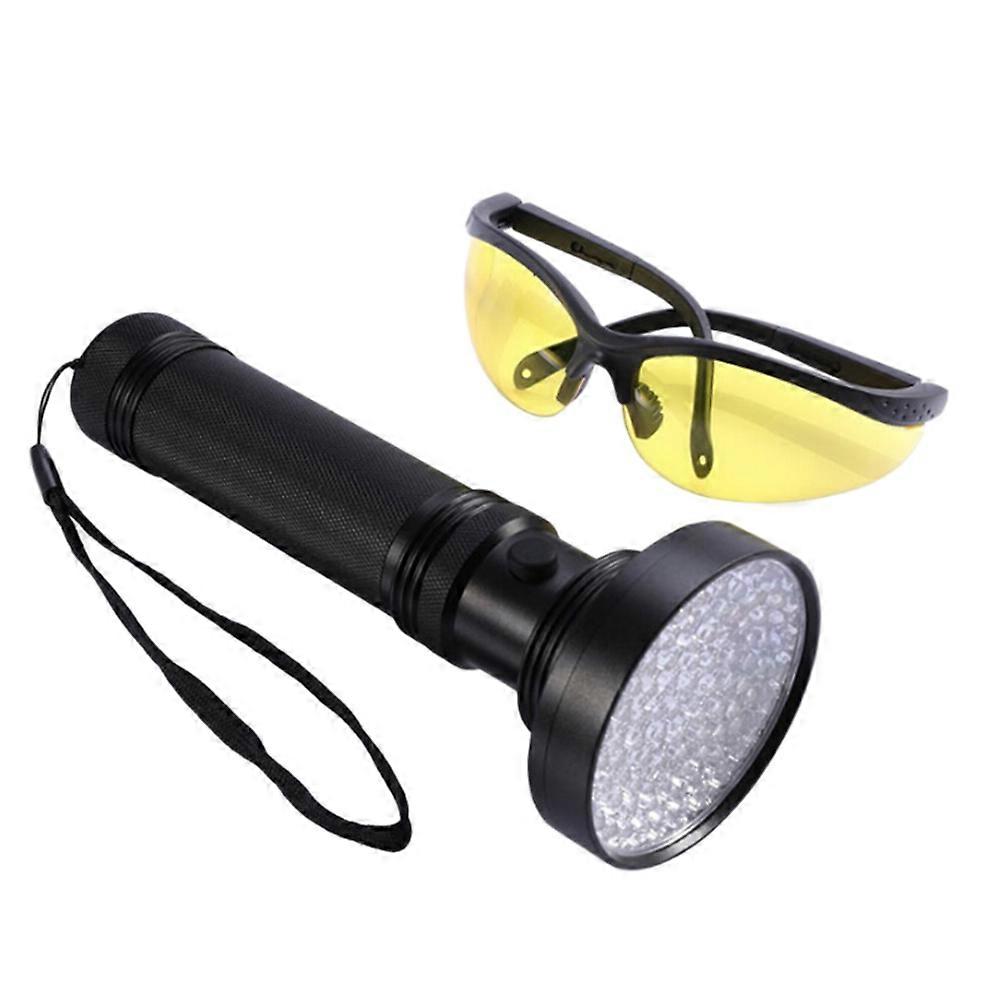 Black LED Flashlight Portable Money Detector for Checking 2Pcs