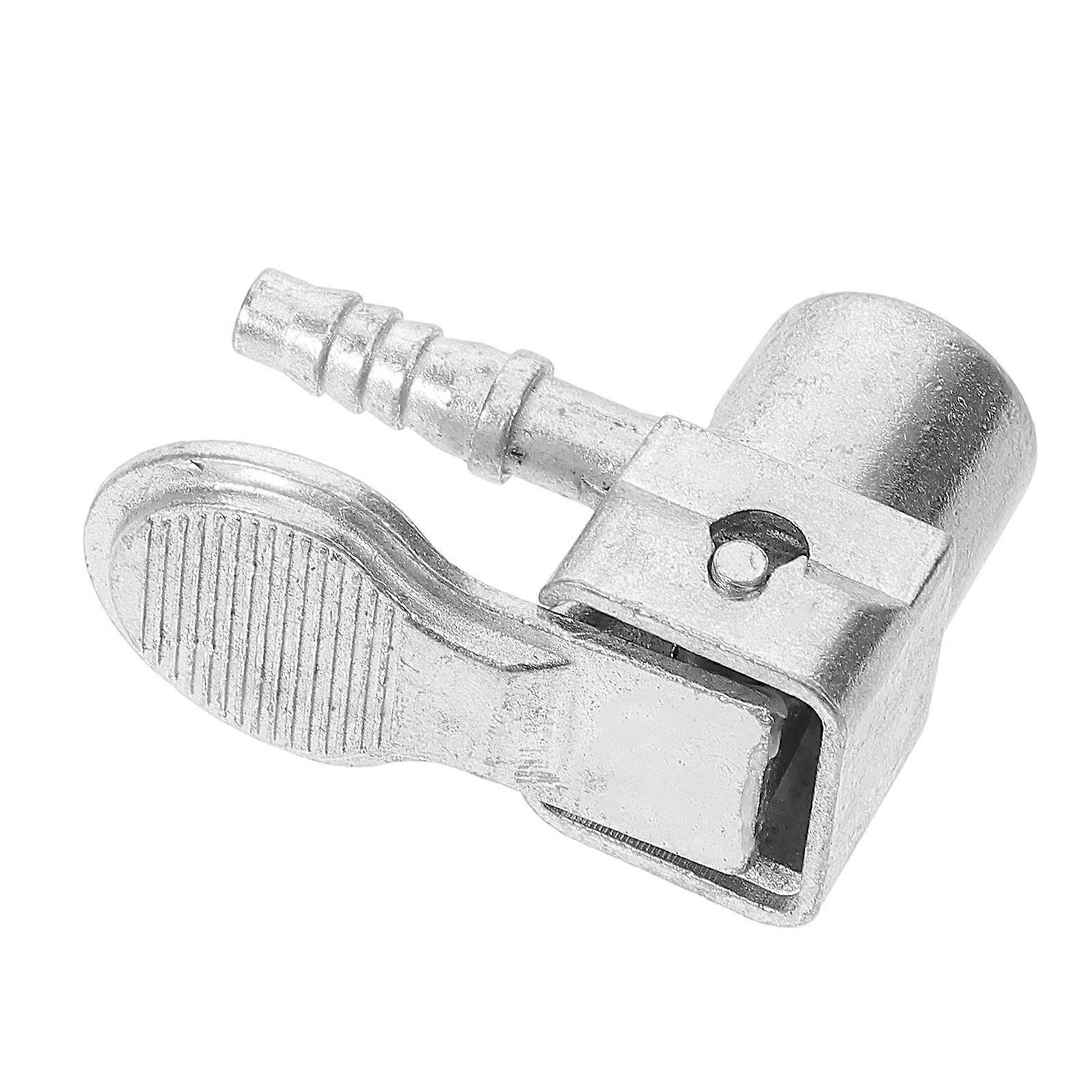 Tire Inflator Chuck Air Pump Accessory for Quick Inflation Silver Zinc Alloy