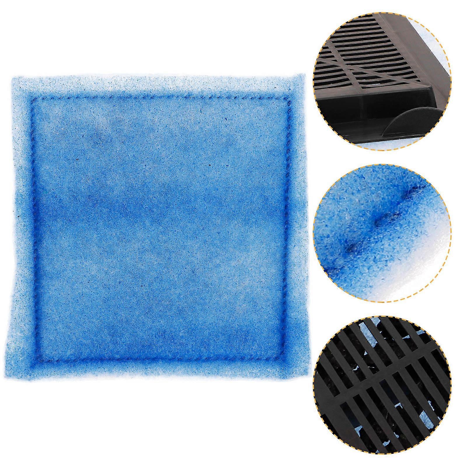 Aquarium Fish Tank Filter for Cleaning with Activated Carbon 2Pcs Blue Sponge