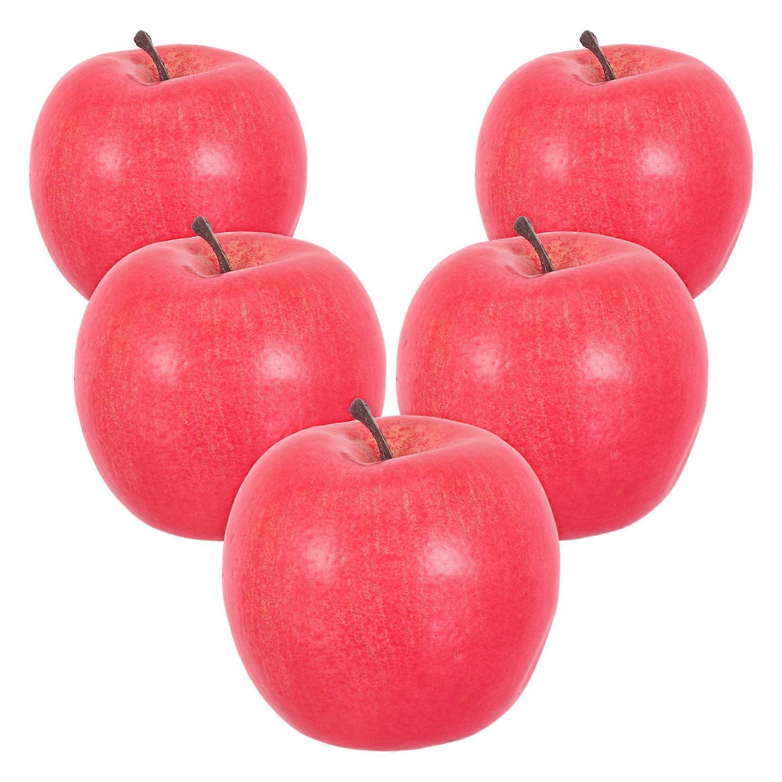 Pink Artificial Fruit Props Fake 5Pcs for Decoration Display
