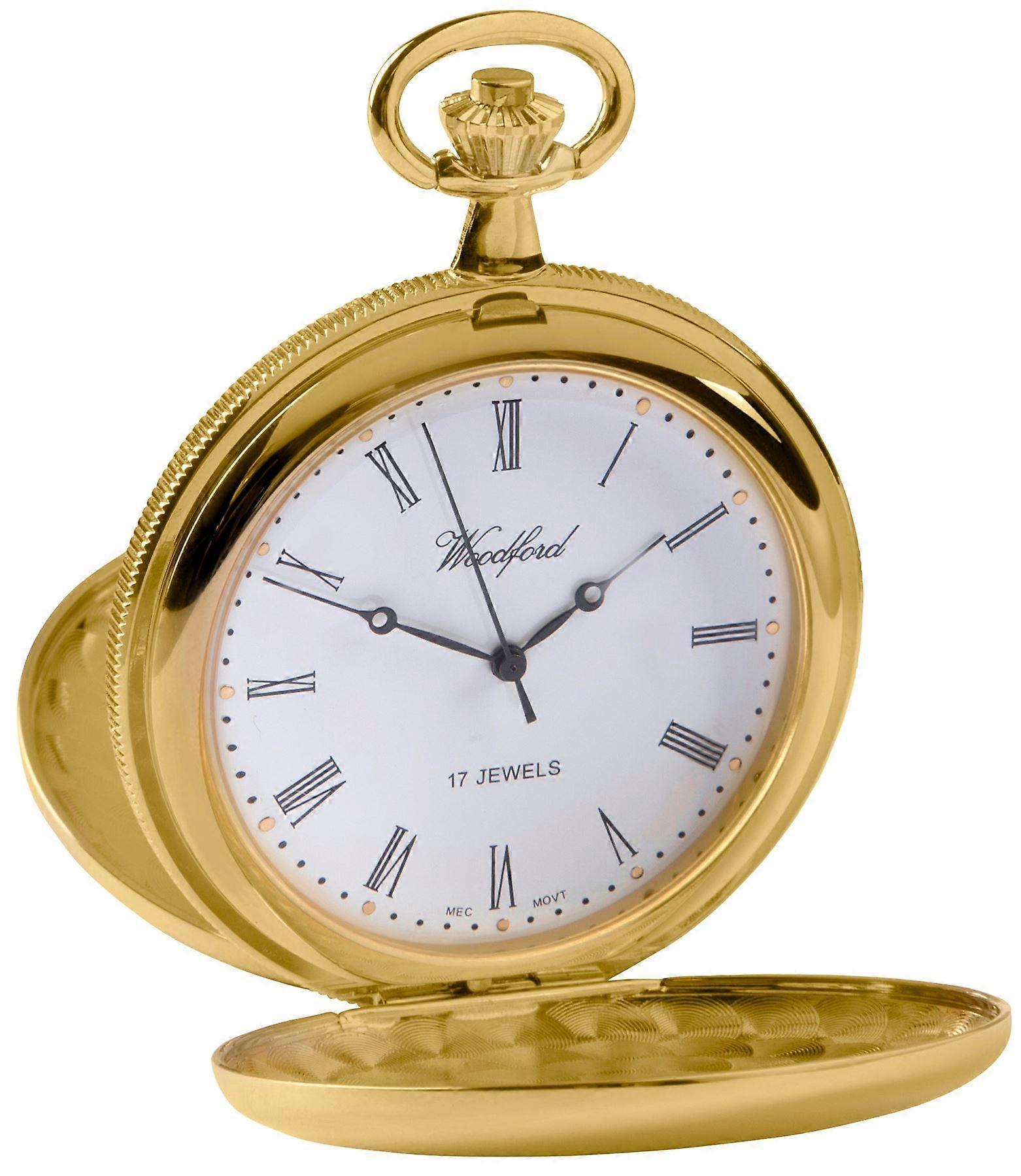 Woodford Chain Pocket Watch - Gold
