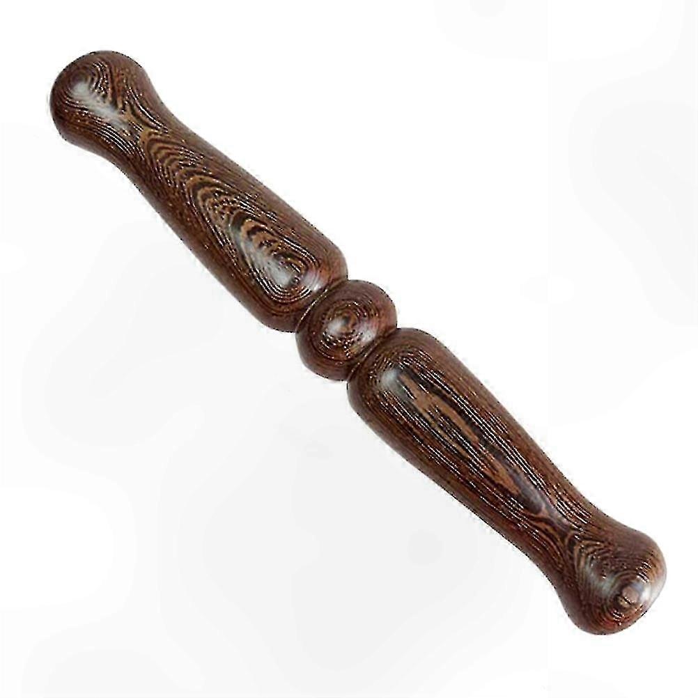 Martial Arts Training Stick - Wooden Tai Chi Tool with Coffee Stain Finish for Practice Use Only