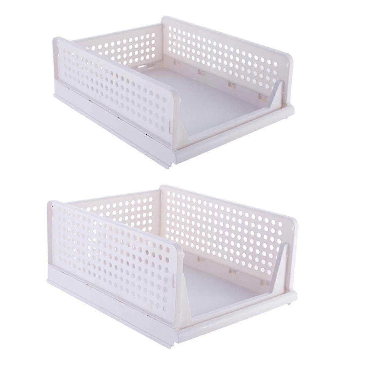 Stackable Clothes Storage Basket Drawer Storage Basket Wardrobe Storage Layered Partition Wardrobe YVL