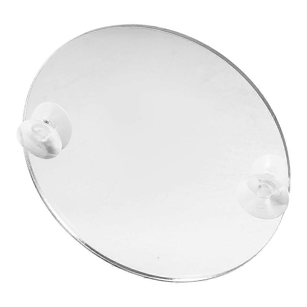 Silver Acrylic Fish Training Mirror For Zero Stability And Durability With Suction Cups 1Pack