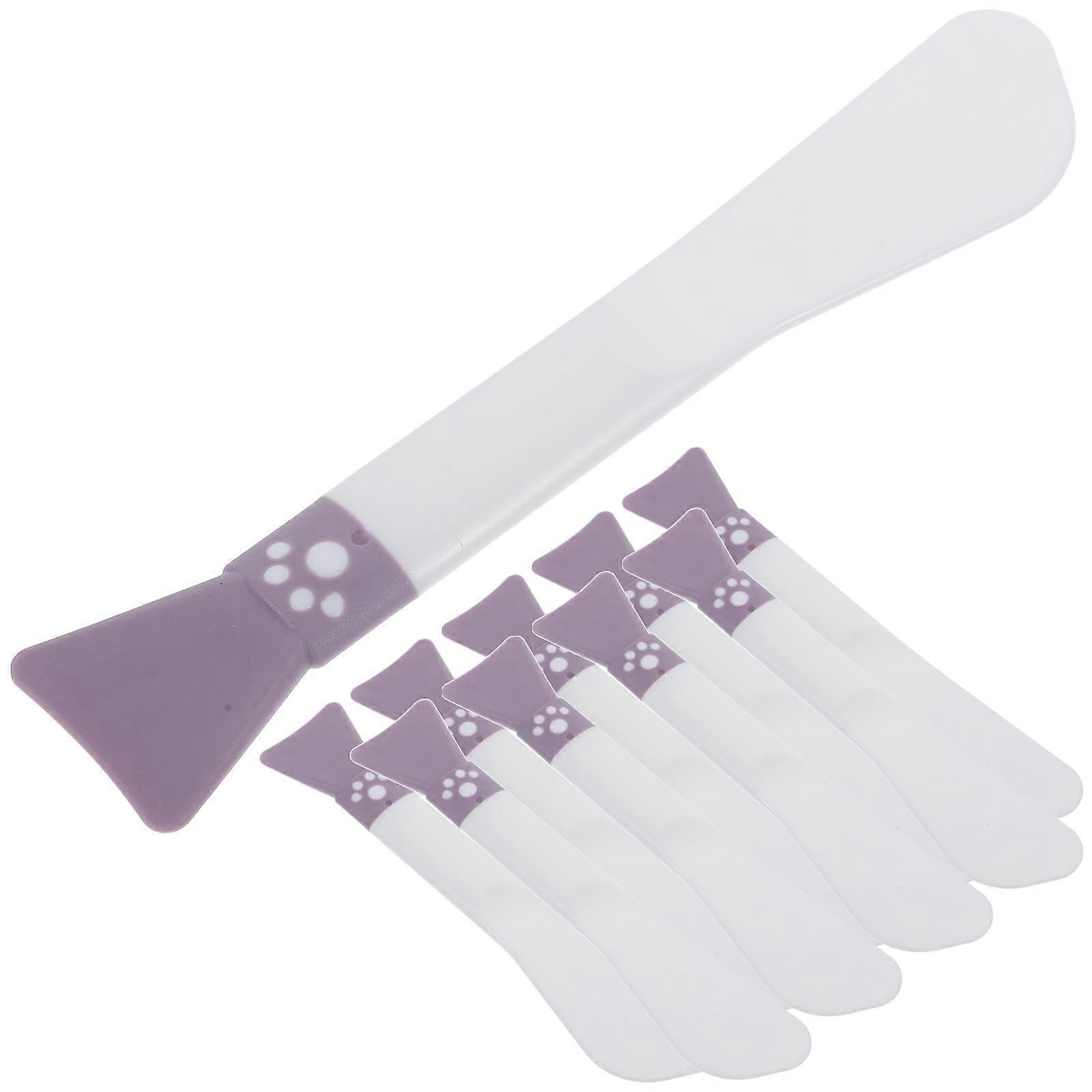 Mask Brush Silicone Beauty Spatula Dual-Ended Design for Face Mask Application Multi Color 10Pack