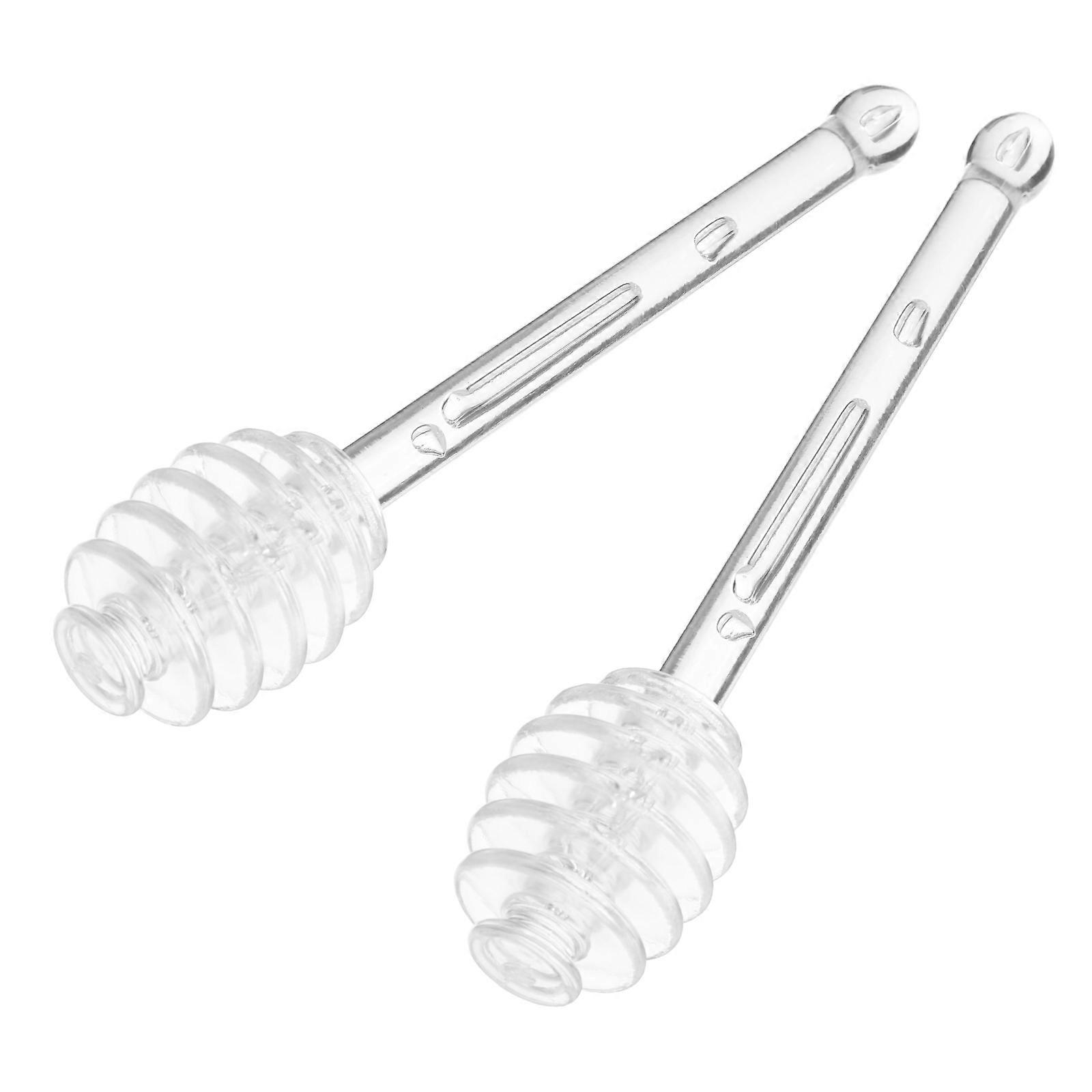 Honigrührstab, Honiglöffel, Schöpflöffel, ideal für Honigtopf, 6 Stück, wiederverwendbar, lebensmittelechtes zertifiziertes Material