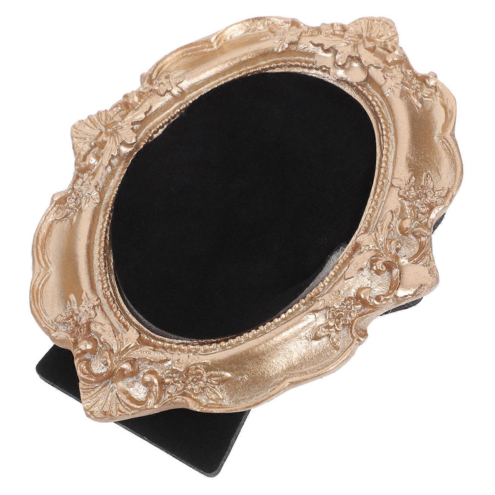 Vintage Resin Picture Frames Jewelry Display Stand for 2Pcs Mini Frames