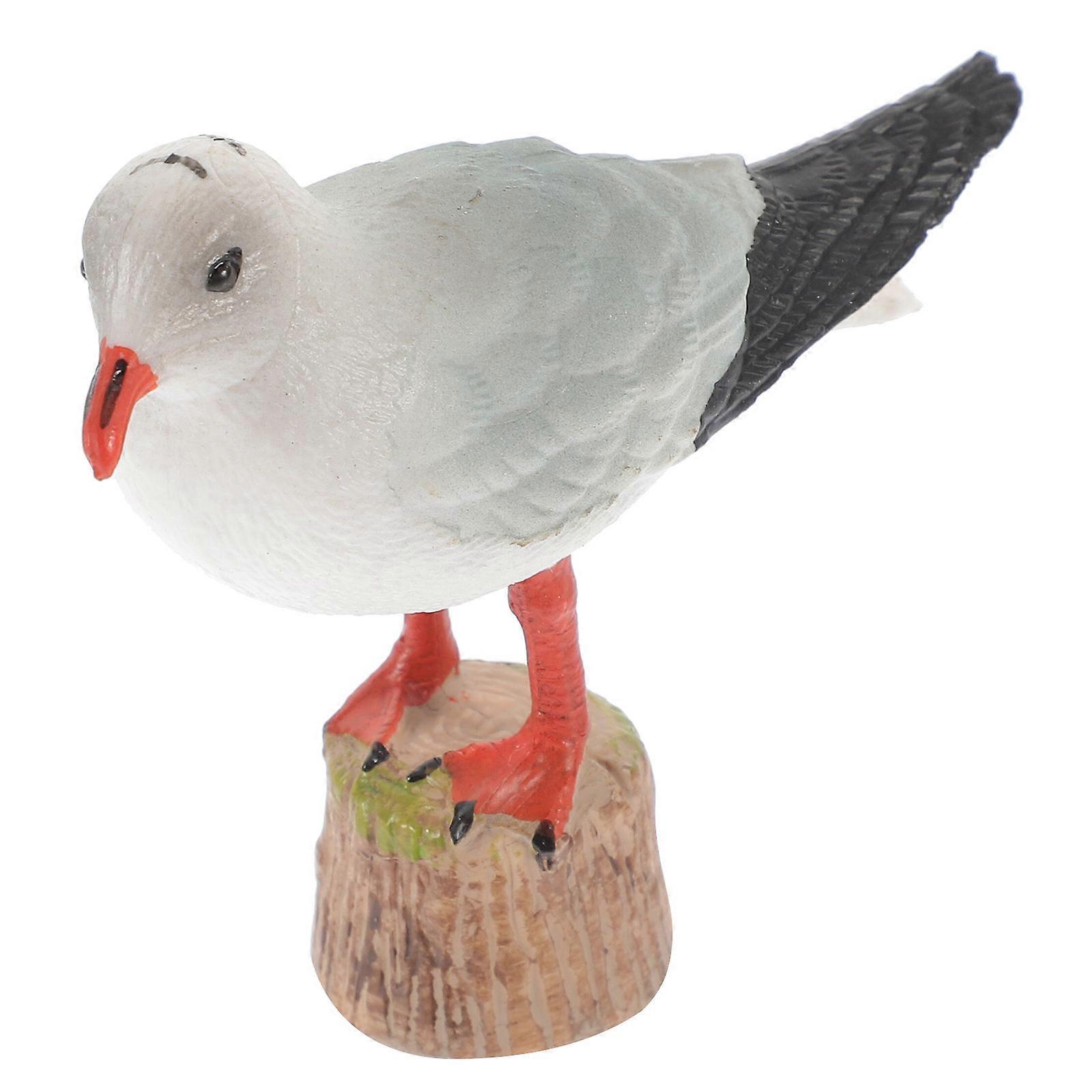 Miniature Seagull Statue Nautical Seagull Figure for Decor 6Pcs