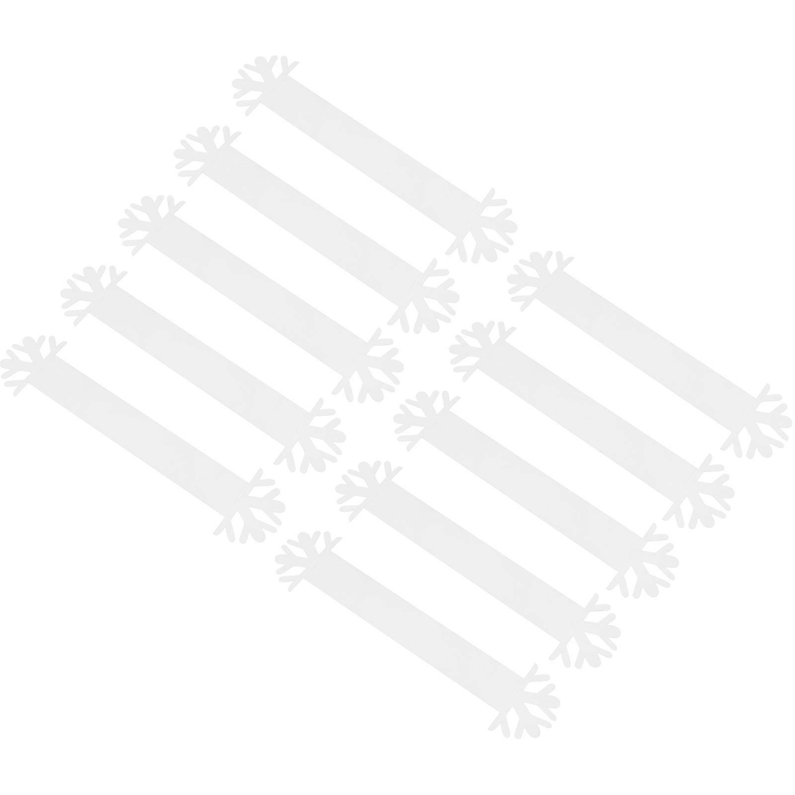 Unique Napkin Clasps Snowflake Napkin Rings for Decor 60Pcs White