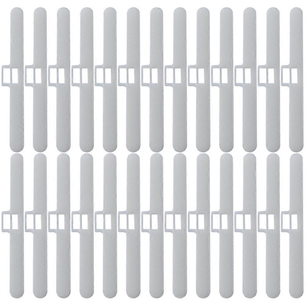 Window Blind Hanger For Vertical Blinds Bedroom 30Pcs White Plastic Rectangular Hanging