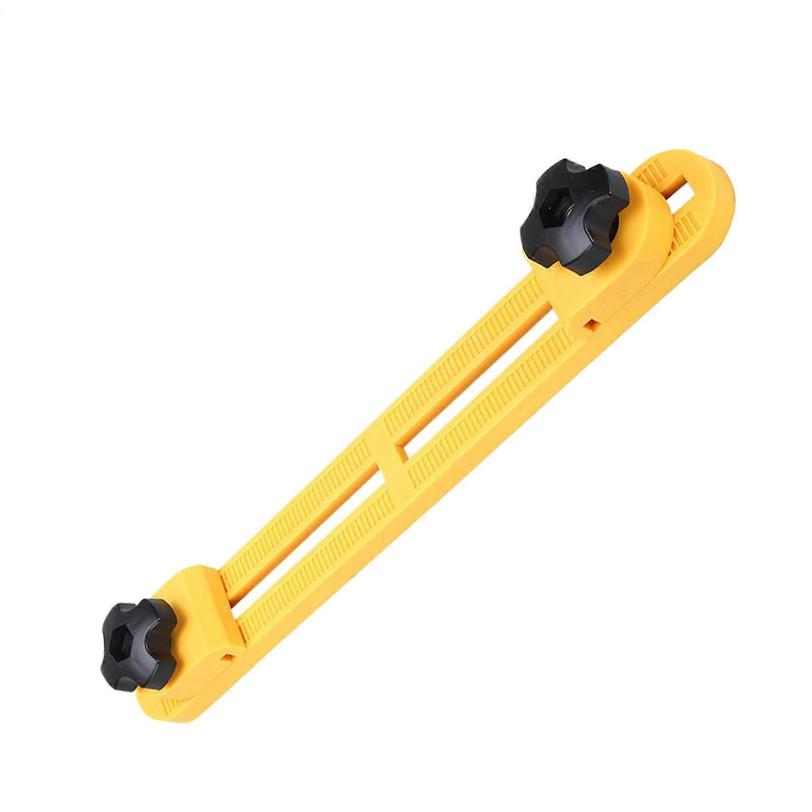 Guide Precision Cutting Clamp Attachment For Circular Track Fence For Straight Woodworking Yellow