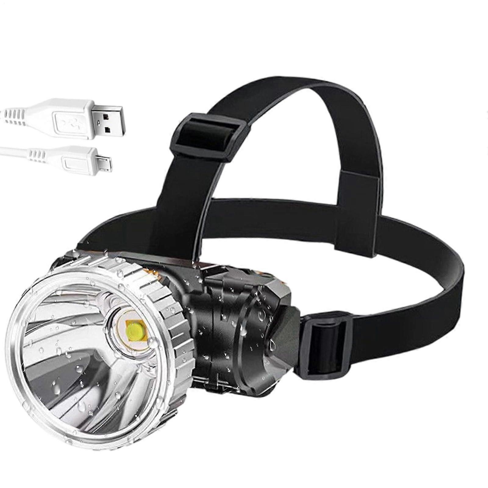 Head Lamp USB Rechargeable Work Light For Construction Adjustable Modes, LongLasting Battery, Outdoor Night Maintenance Gear