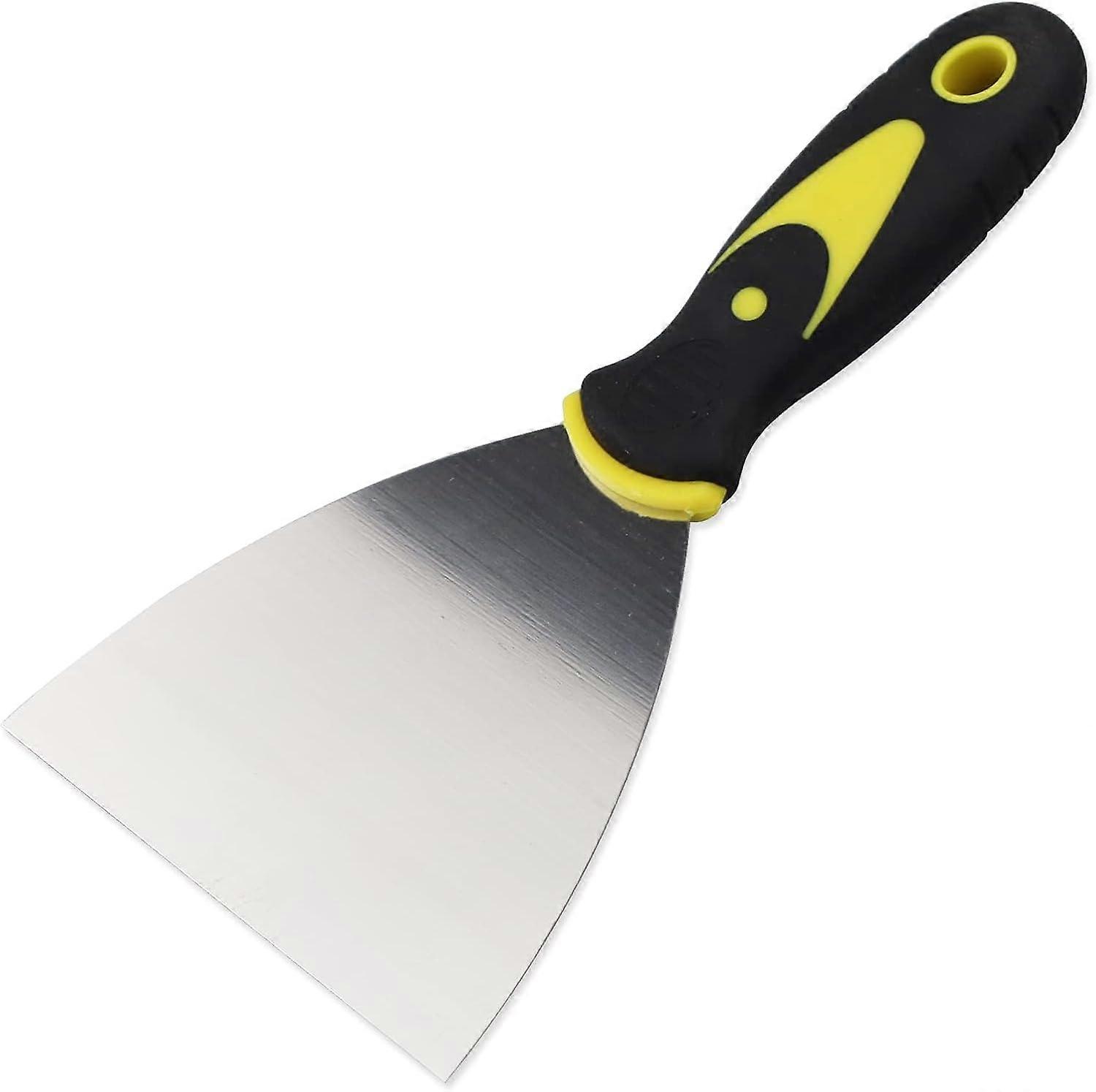 Stainless Steel Wall Scraper with Soft Grip for Wallpaper, Decals