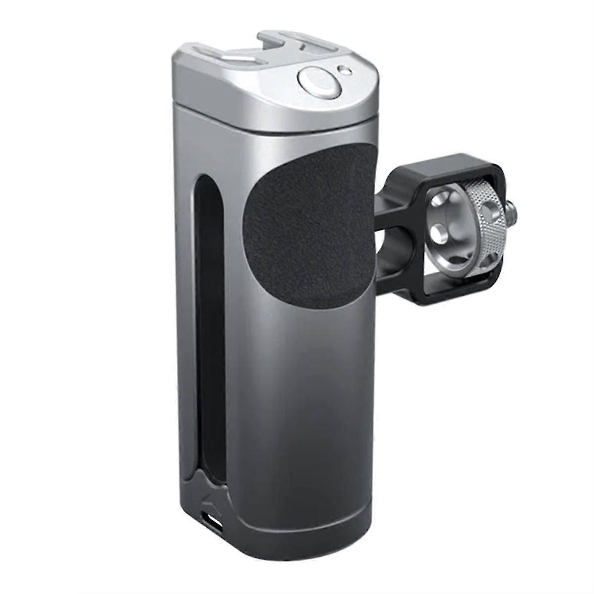 Side Handle Grip for Smartphone Cage Video Rig, Remote Trigger Aluminum with Wireless Remote Contro
