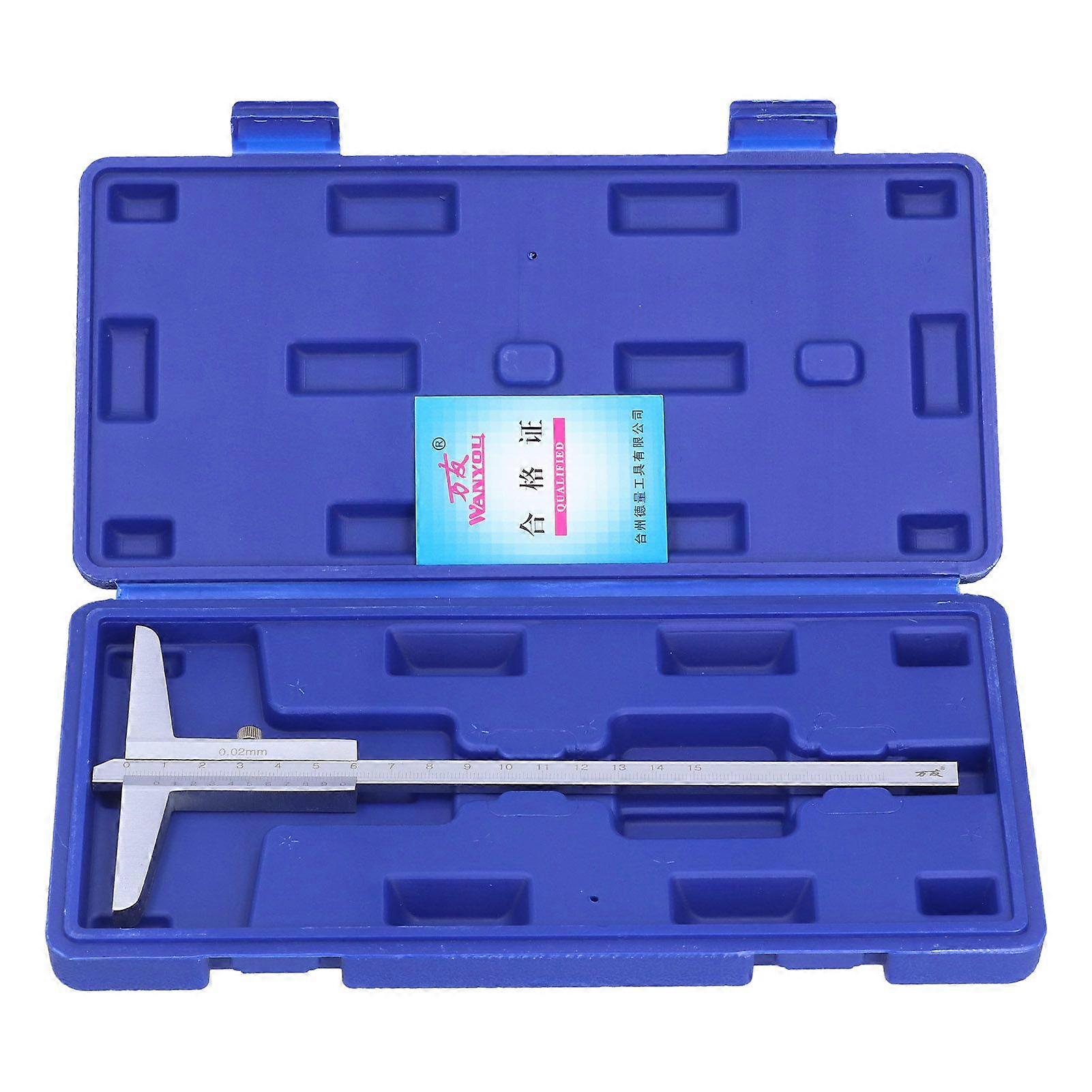 Depth Vernier Caliper Metal Gauge 0.02mm High Accuracy Micrometer Measuring Tool0150mm