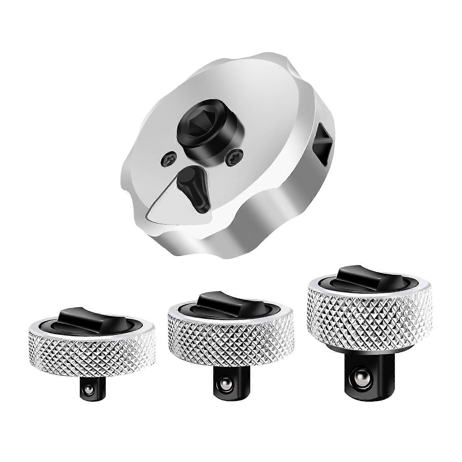 Ratcheting Wrench Set 4Piece, Precise Gear, Socket Driver, Mech Compatible, Travel, Compact for Tight Spaces