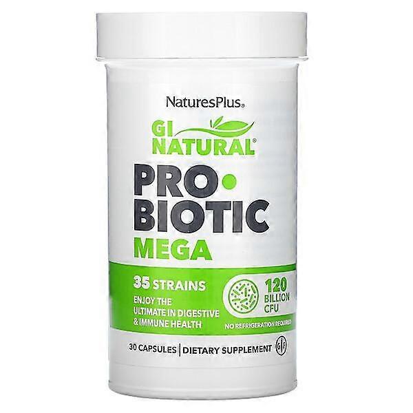 NaturesPlus, GI Natural Probiotic Mega, 120 Billion CFU, 30 Capsules