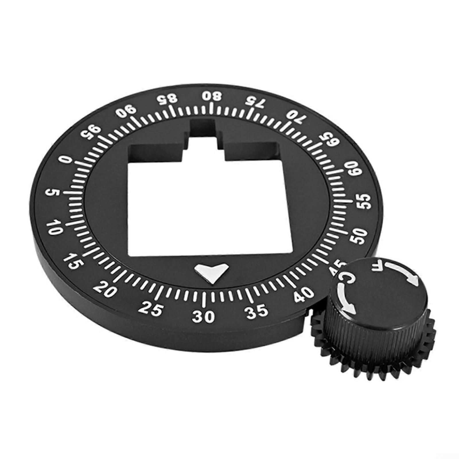 Aluminum Grinder Setting Dial For Eureka Mignon Models, Precision Scale Plate 14.8x14.8cm, Aluminum Alloy