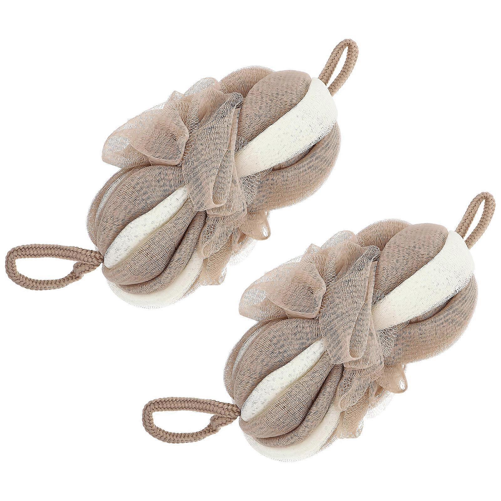 Foaming Shower Balls Long Bath Flower for Shower 14Pcs Practical Bath Balls