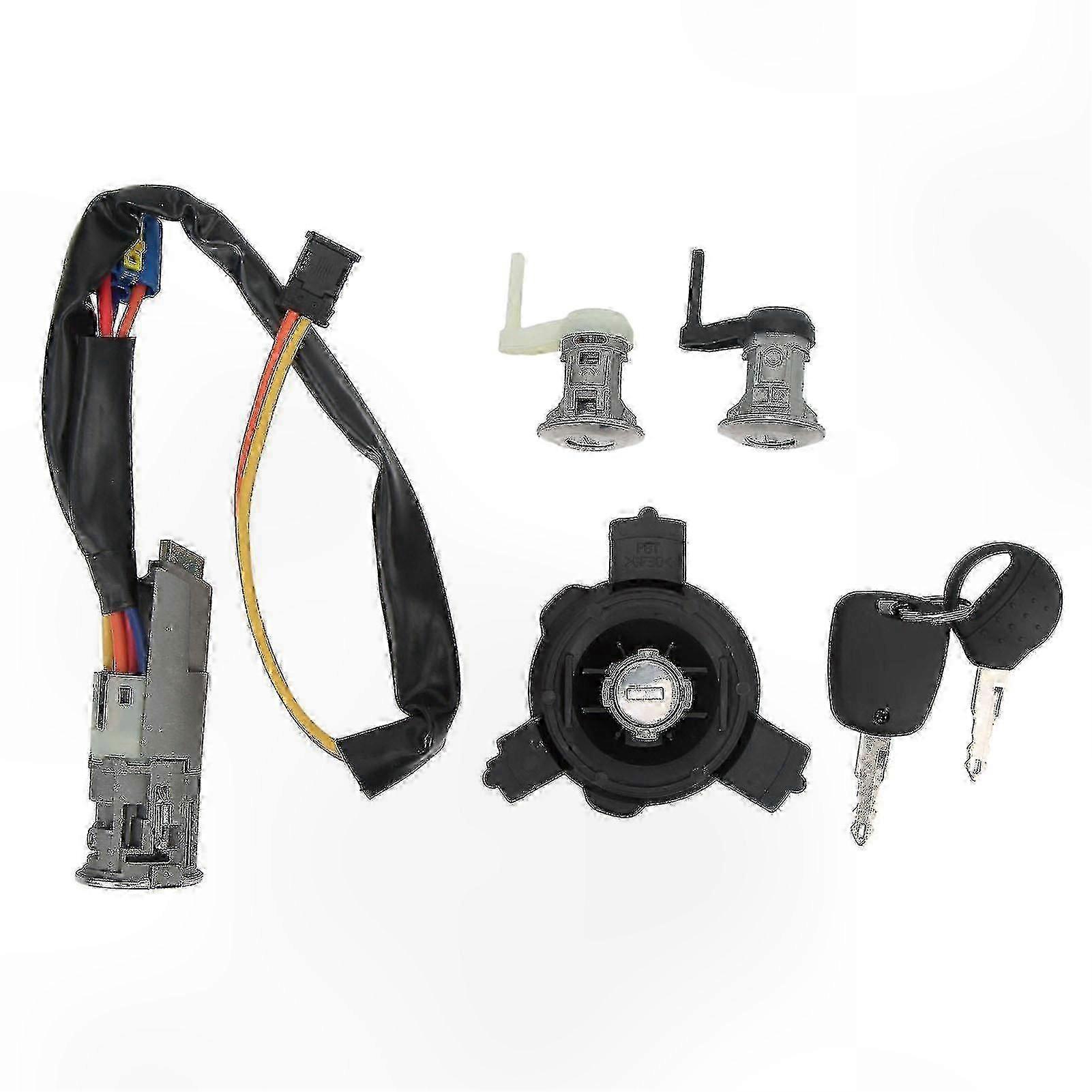 Peugeot 206 206CC Complete Lock Cylinder Kit with Ignition Switch and Door Lock