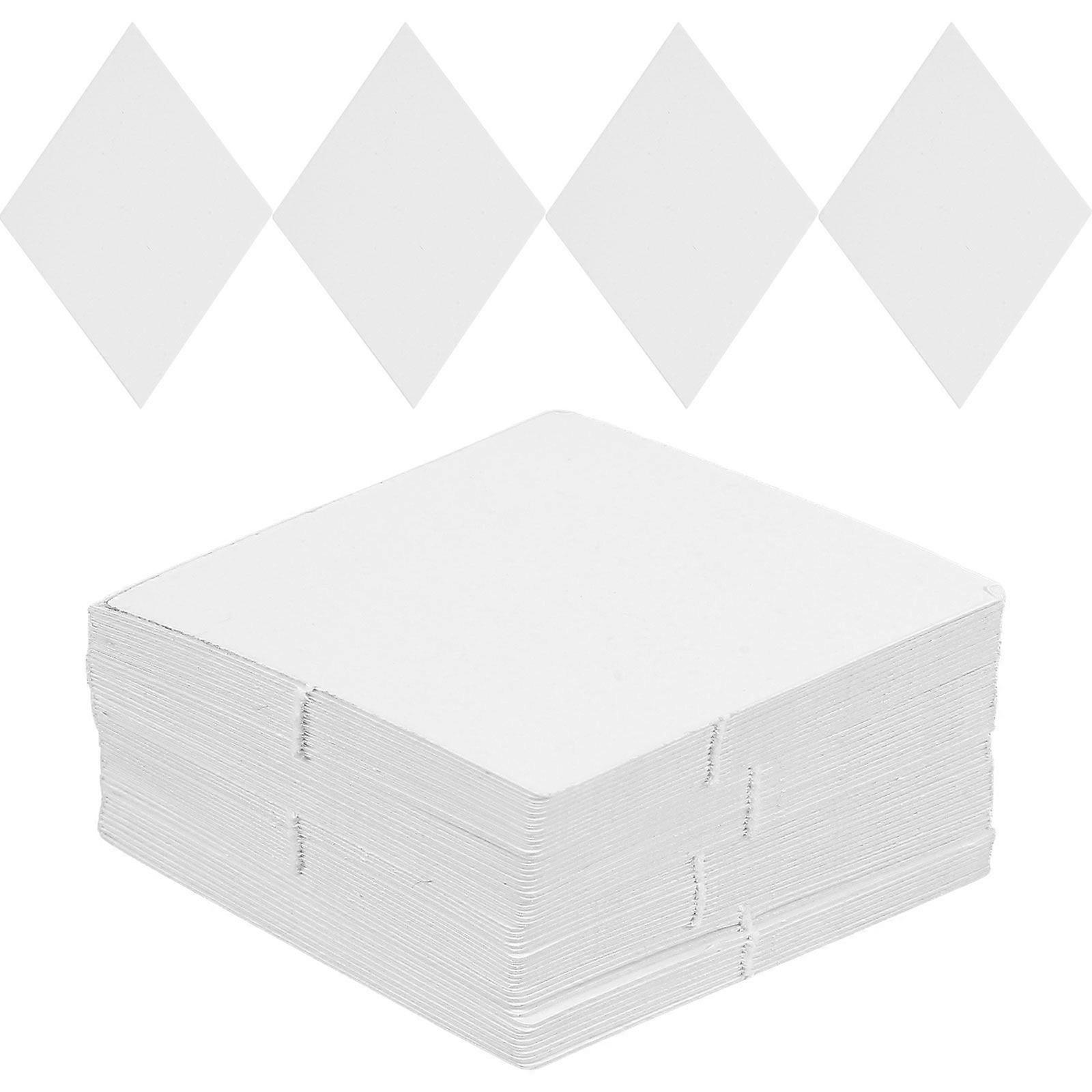 White Piecing Paper Quilting Diy Flower Paper 100pcs Diamond Shaped Templates For Patchwork Projects Reusable Easy To Use All Skill Levels