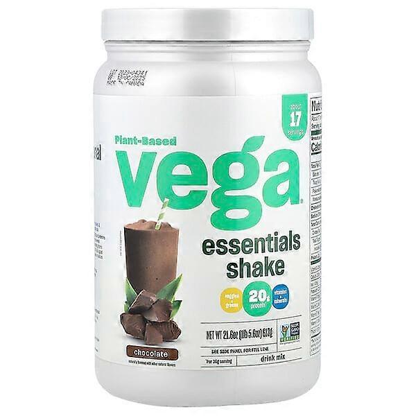 Vega, Plant-Based Essentials Shake, Chocolate, 1 lb 5.6 oz (613 g)