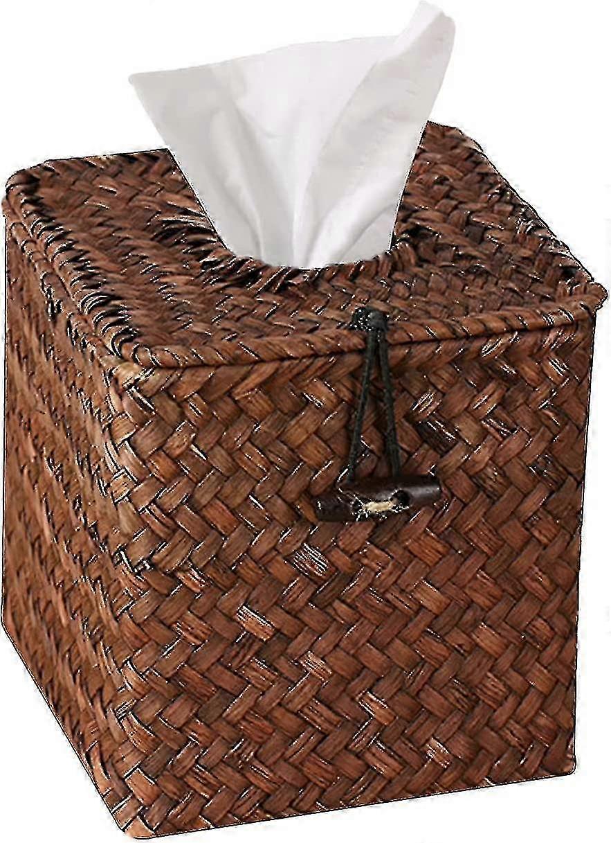 Cube Tissue Box Cover Woven Square Tissue Box