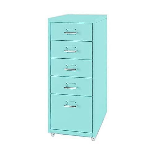 Mobile Filing Cabinet 5Drawer Vertical Rolling Portable Document Organizer For Home And Office
