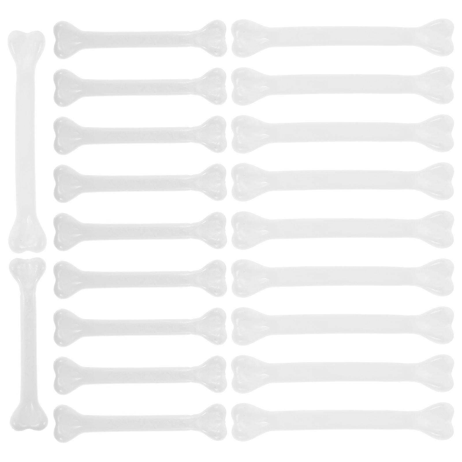 Plastic Bone Props for Halloween Decoration Hanging Design 30Pcs White Set
