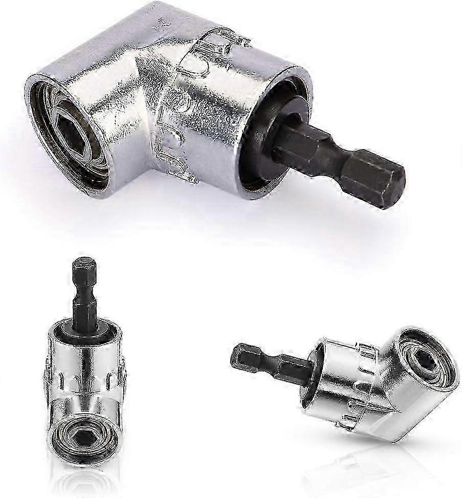 105 Degree Right Angle Driver Angle Extension Power Screwdriver Drill Attachment 1/4inch Hex Bit Socket Screwdriver Holder Adaptor miao8