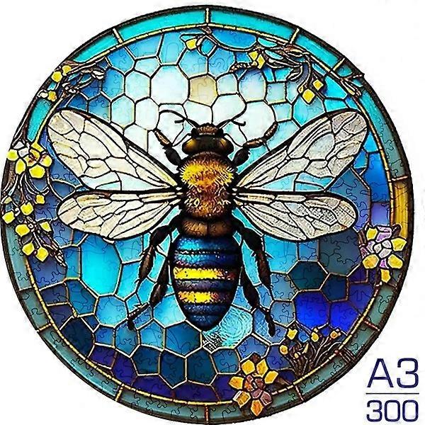 Sunflower Butterfly Jigsaw Wood Puzzle, Difficult To Play Irregular Animal Fragment Puzzle, for Adults Relieve Stress  Gift