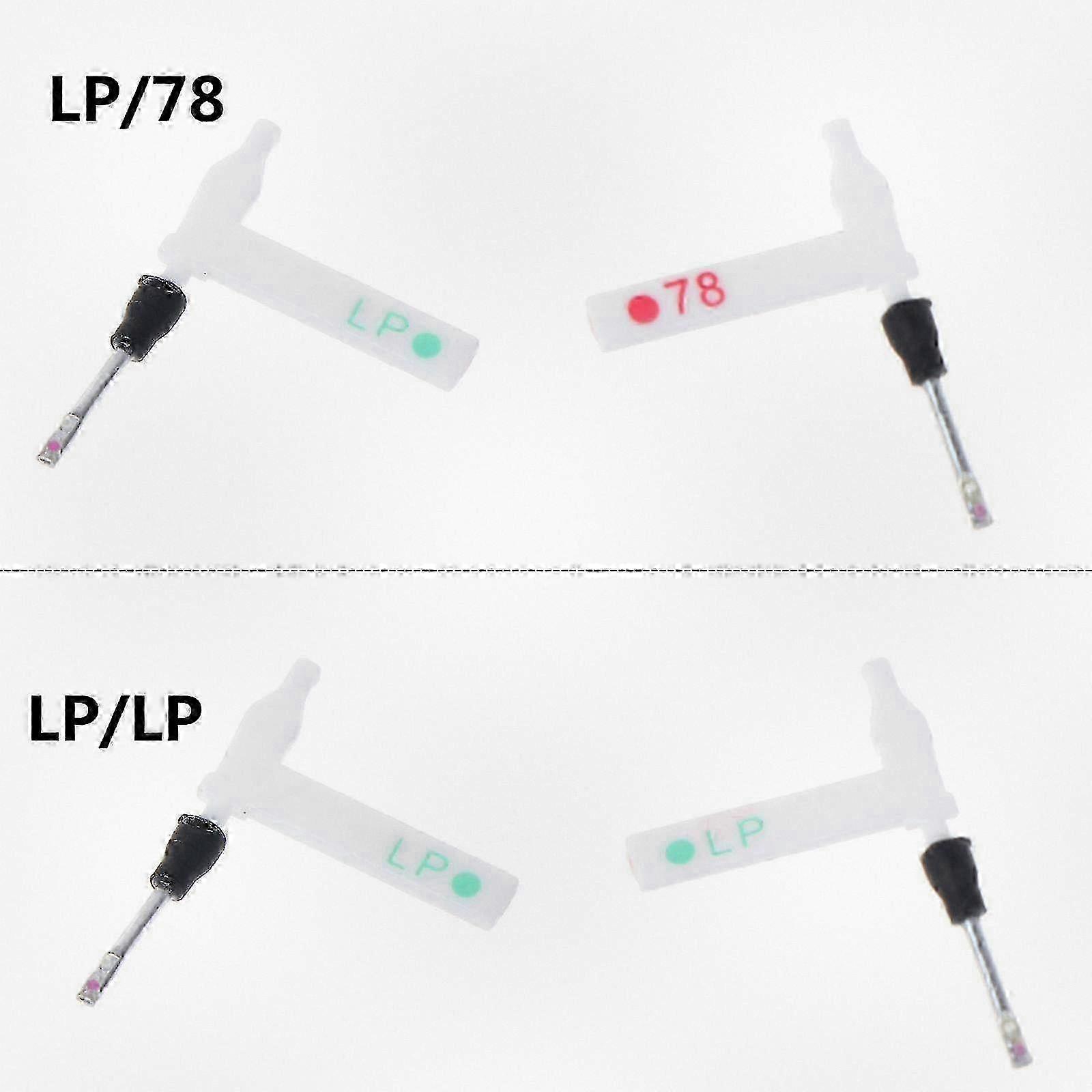 Replacement Stylus for Lp/78 Turntable Compatible with Touch Model Featuring Dual Ruby and Sapphire Components