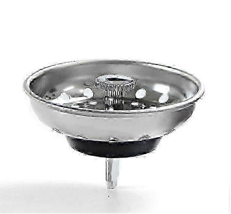2 Pack Kitchen Sink Strainer & Stopper Combo with Spring Clip Replacement for Standard Drain Basket