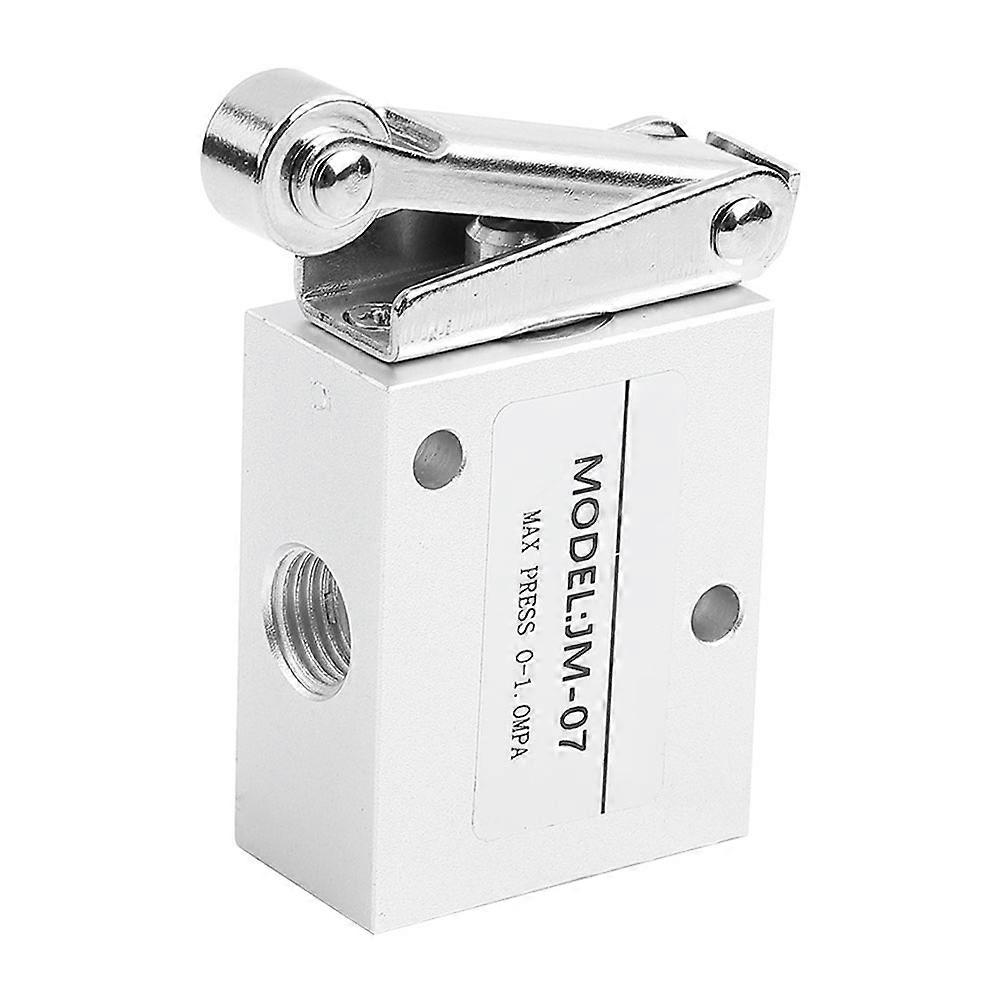 PT 1/4 Thread Roller Type Mechanical Pneumatic Valve 2 Position 3 Way