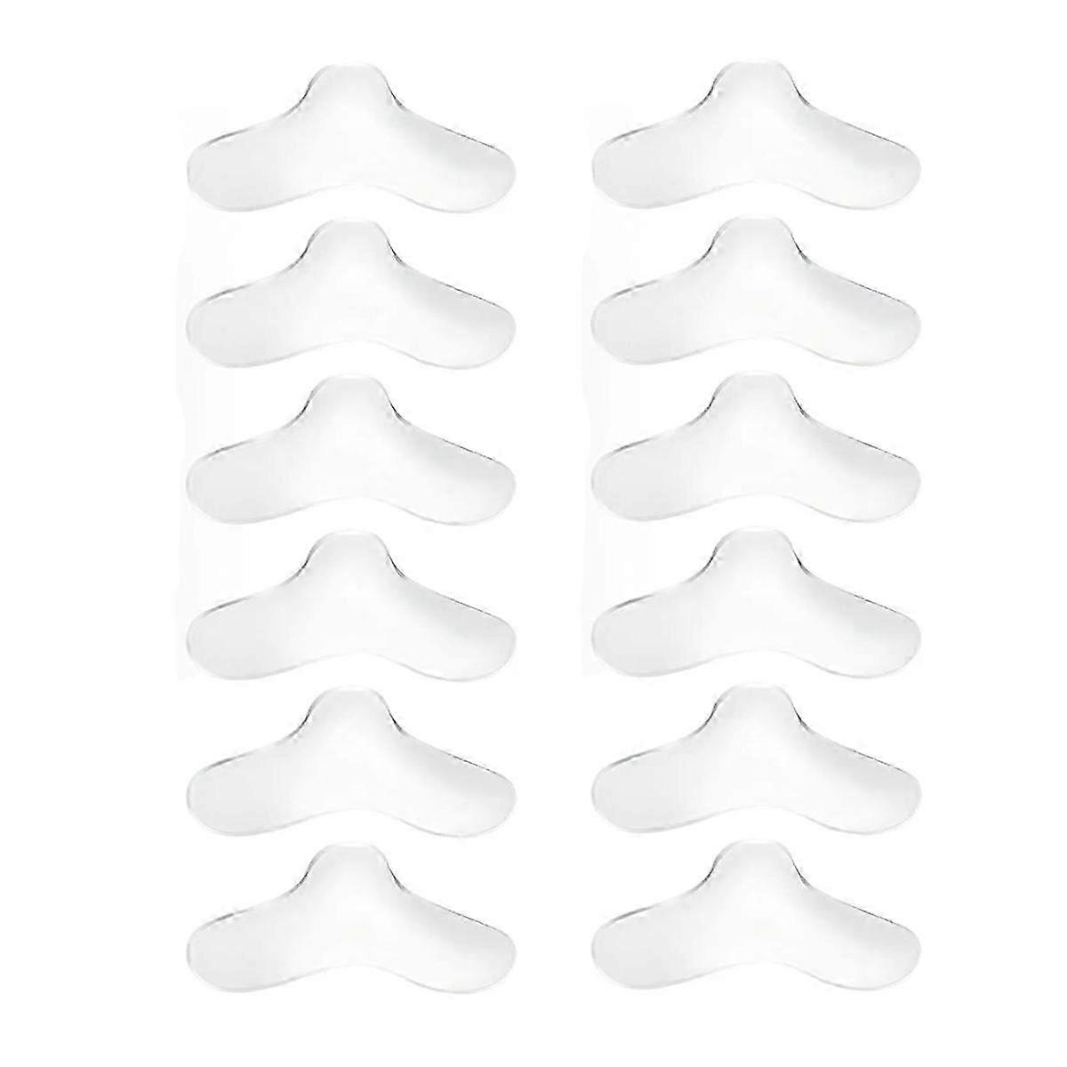 12 PCS Nasal Gel Pads Universal Nose Pads for CPAP Mask Can Be Trimmed Flexible Material Designed f