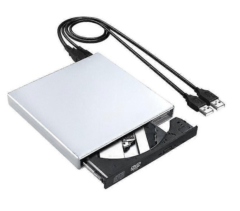 External CD DVD Drive, USB 2.0 Slim Protable External CD-RW Drive DVD-RW Burner Writer Player For Laptop Notebook PC Desktop Computer