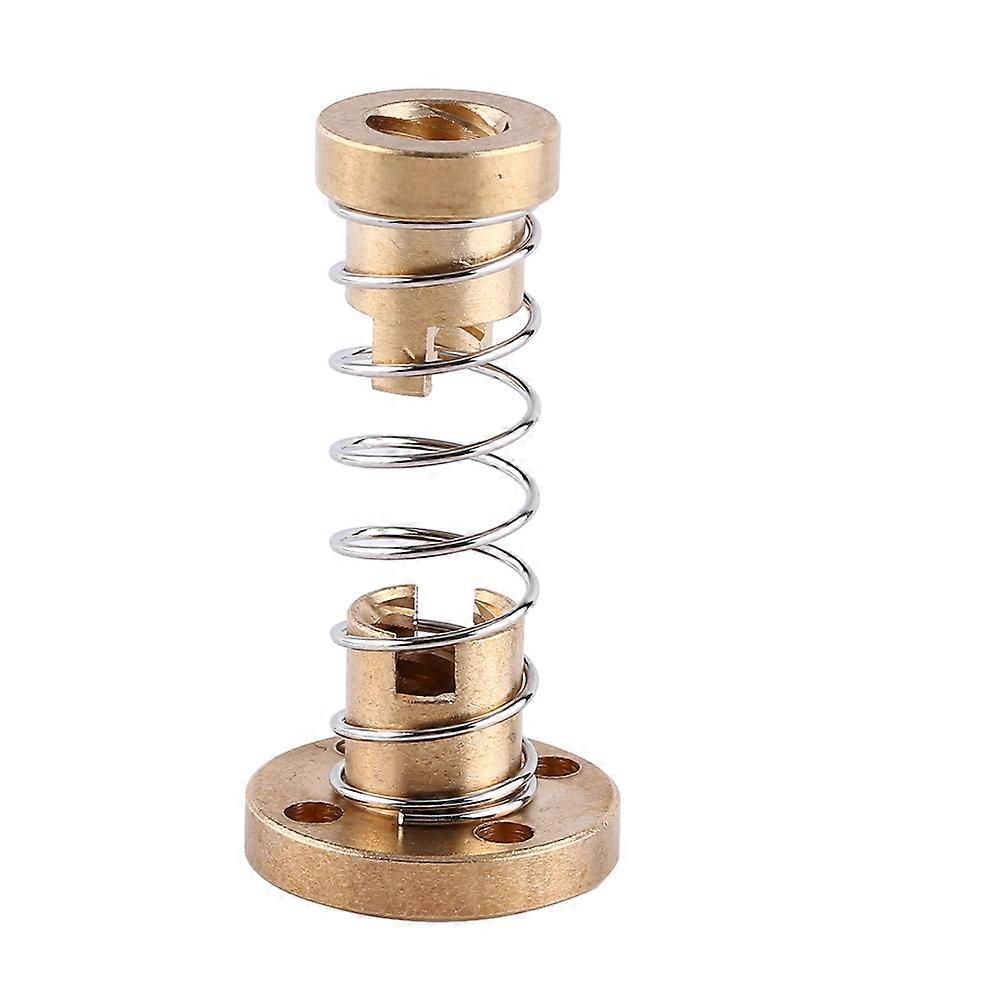 Anti Backlash Spring Loaded Elimination Gap Nut for T8 Threaded Rod Lead Screw 3D Printer Part