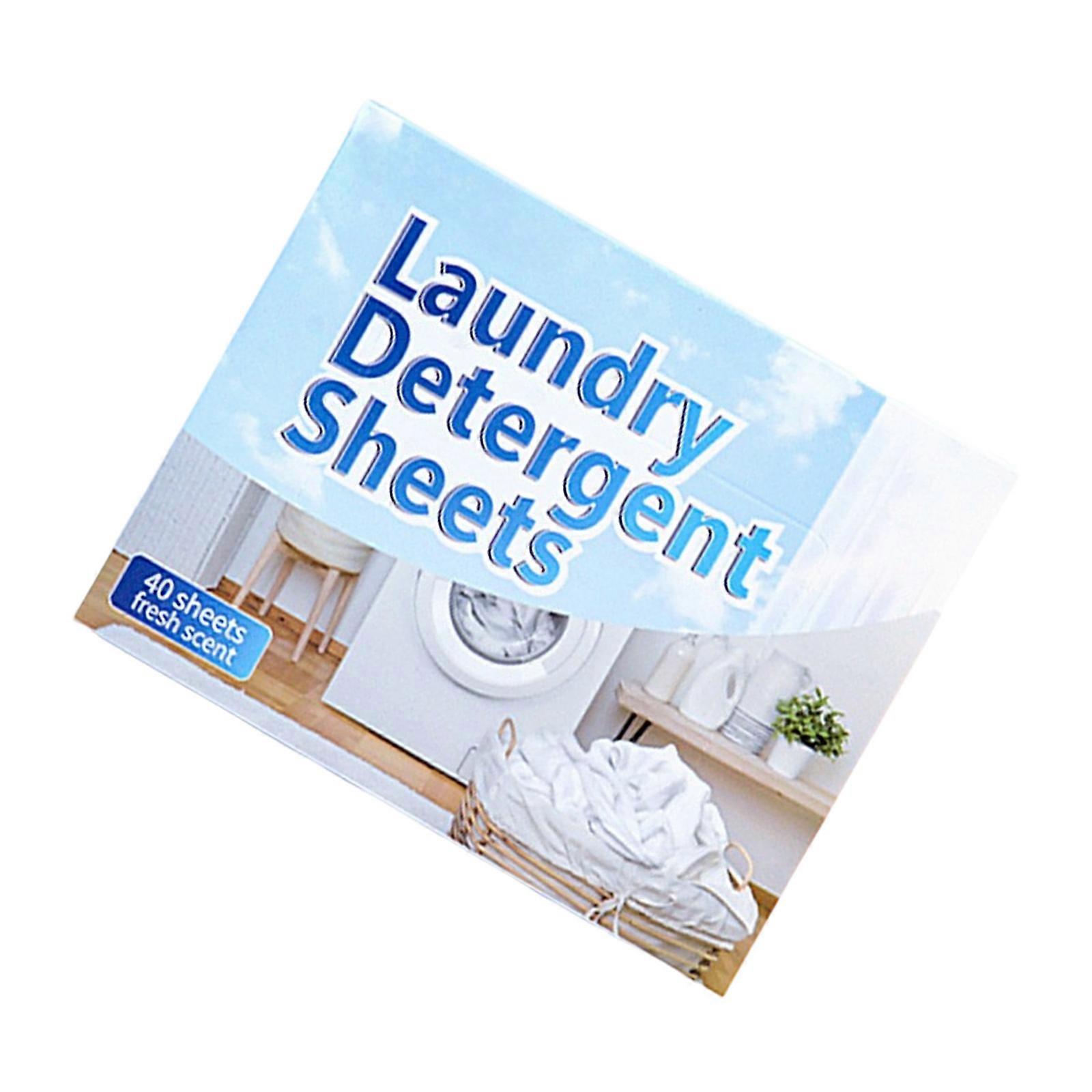 Laundry Detergent Sheets Powerful Stain Remover Safe Friendly Water Soluble Travel Friendly For Various Washing Machine Multicolor