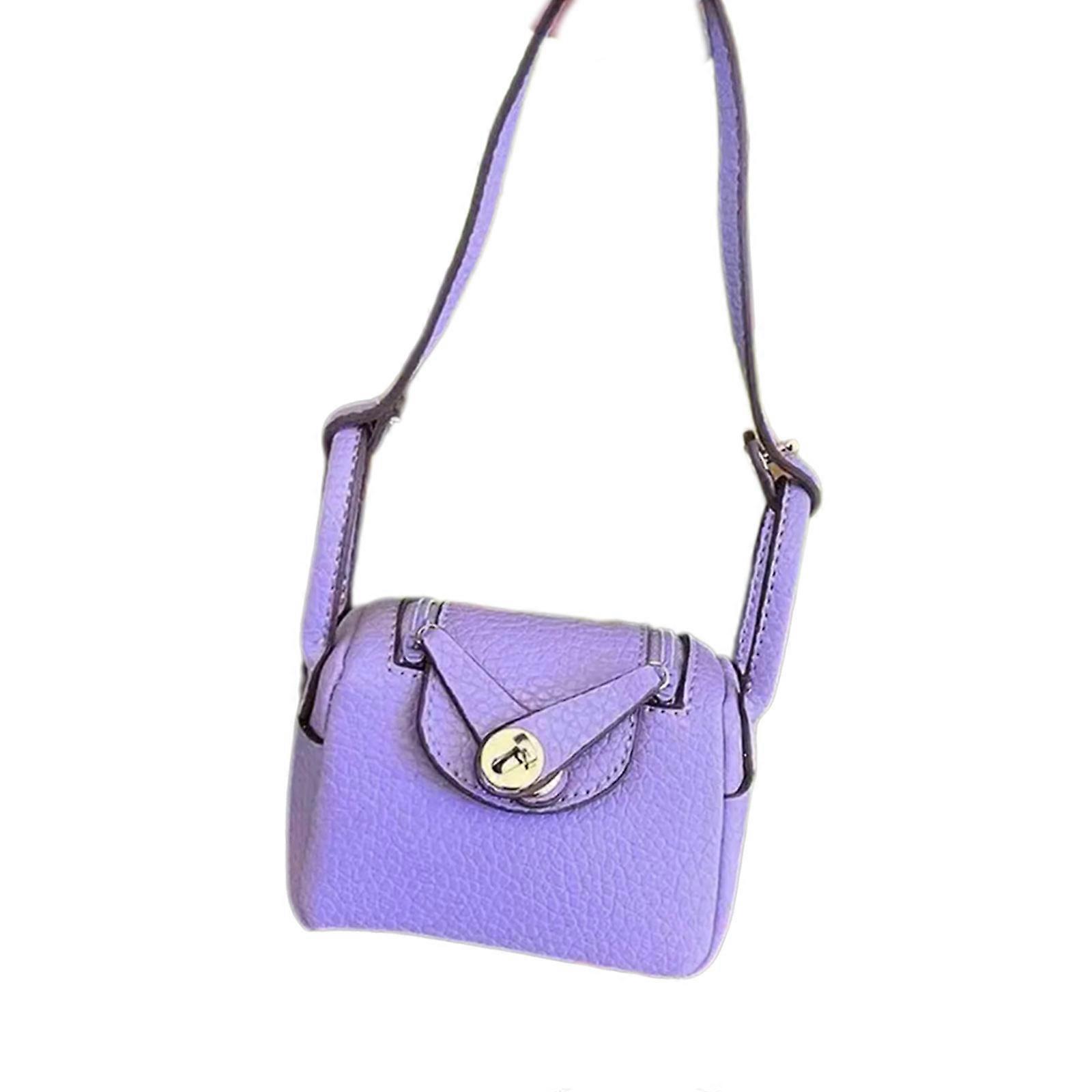 Elegant Coin Holder Keychain Stylish Coin Holder Leather Texture Perfect for a Unique Touch to Your Handbag Collection Multicolor