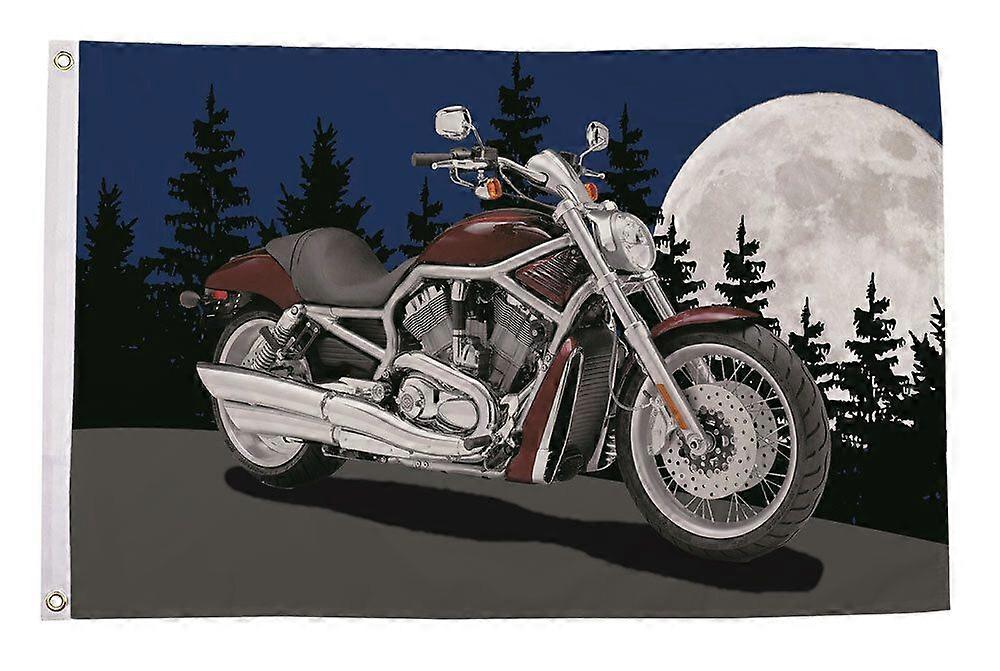 Motorcycle Night Scene Flag  CC0631