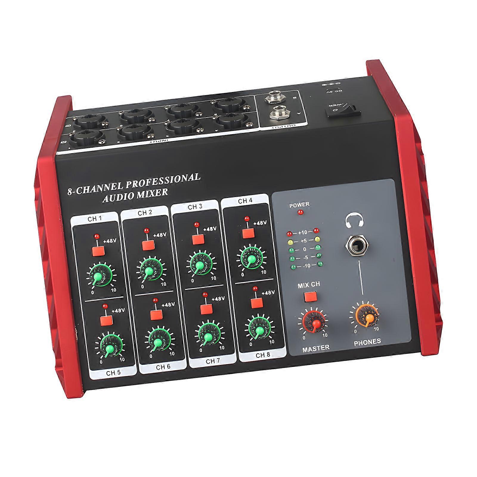 Studio Grade 8 Input Sound Combiner Permanent All Metal Housing Developed For Live Incidents Music Production Multicolor