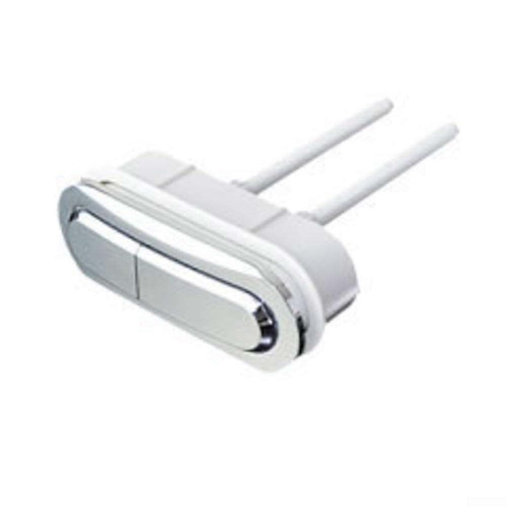 Dual Flush Toilet Push Button, Chrome Cistern Push Button Replacement, Dual Rod, Standard Part, Bathroom Accessories