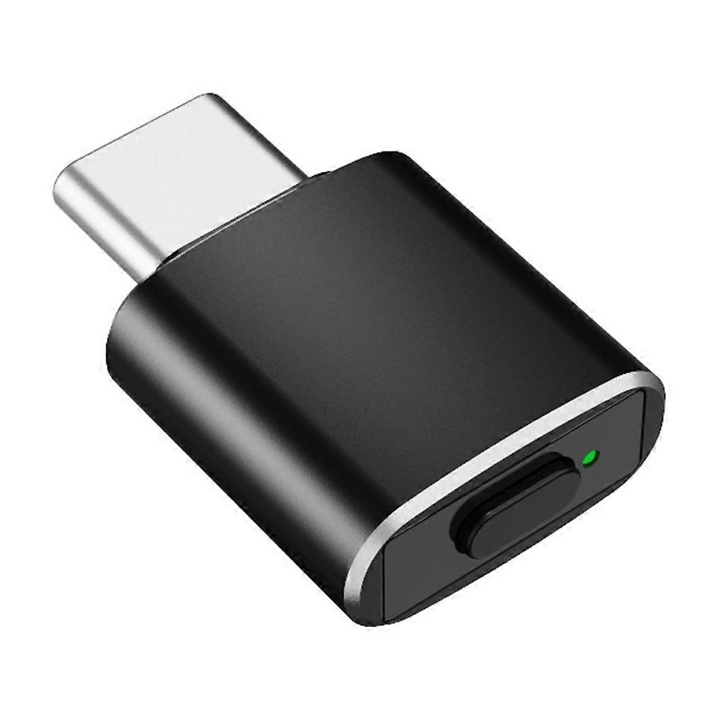 USB C Mouse Jiggler Undetectable Automatic Type C Mouse Black