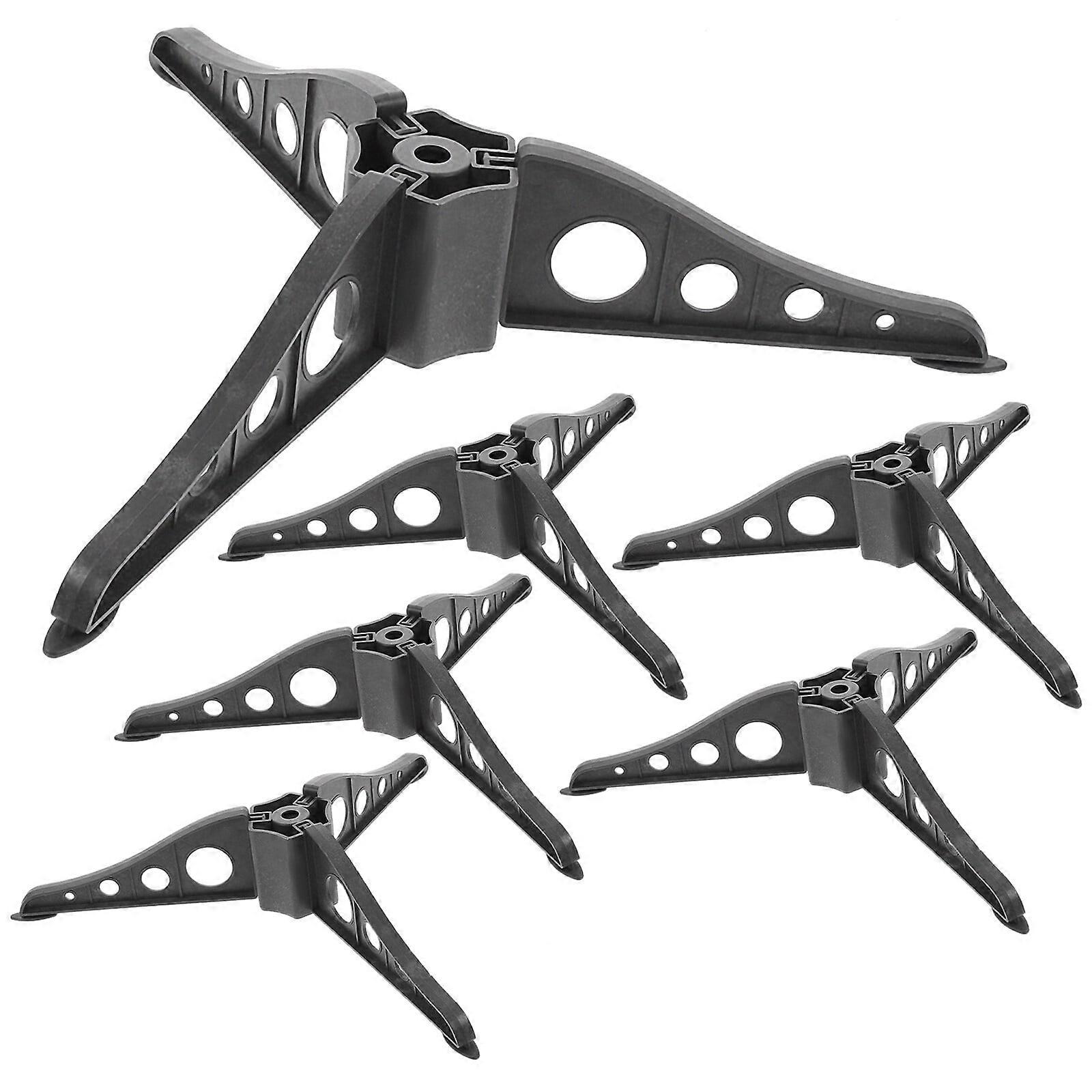 6Pcs Plastic Xmas Tree Bases Practical Xmas Tree Holders Tree Fixators Black