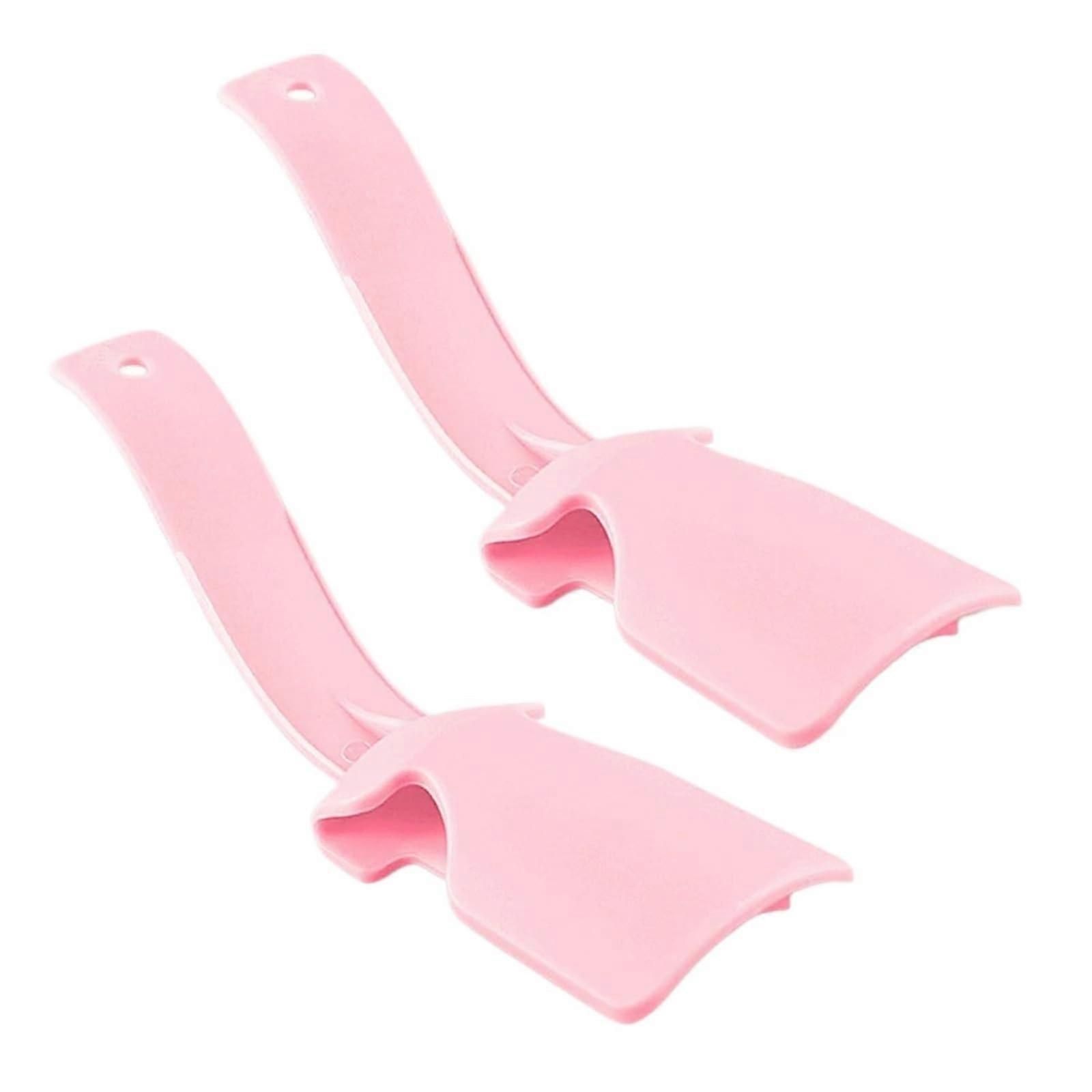 Shoe Horn Set of 20 Colorful Plastic Shoe Helpers for Easy On Off Use, Unisex Pink